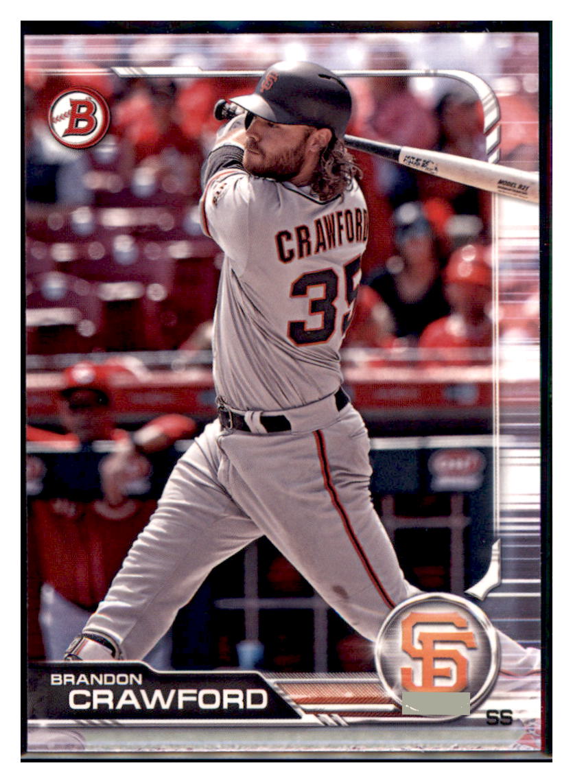 2019 Bowman Brandon Crawford San Francisco Giants #57 Baseball
card VSMP1BOV2 simple Xclusive Collectibles
