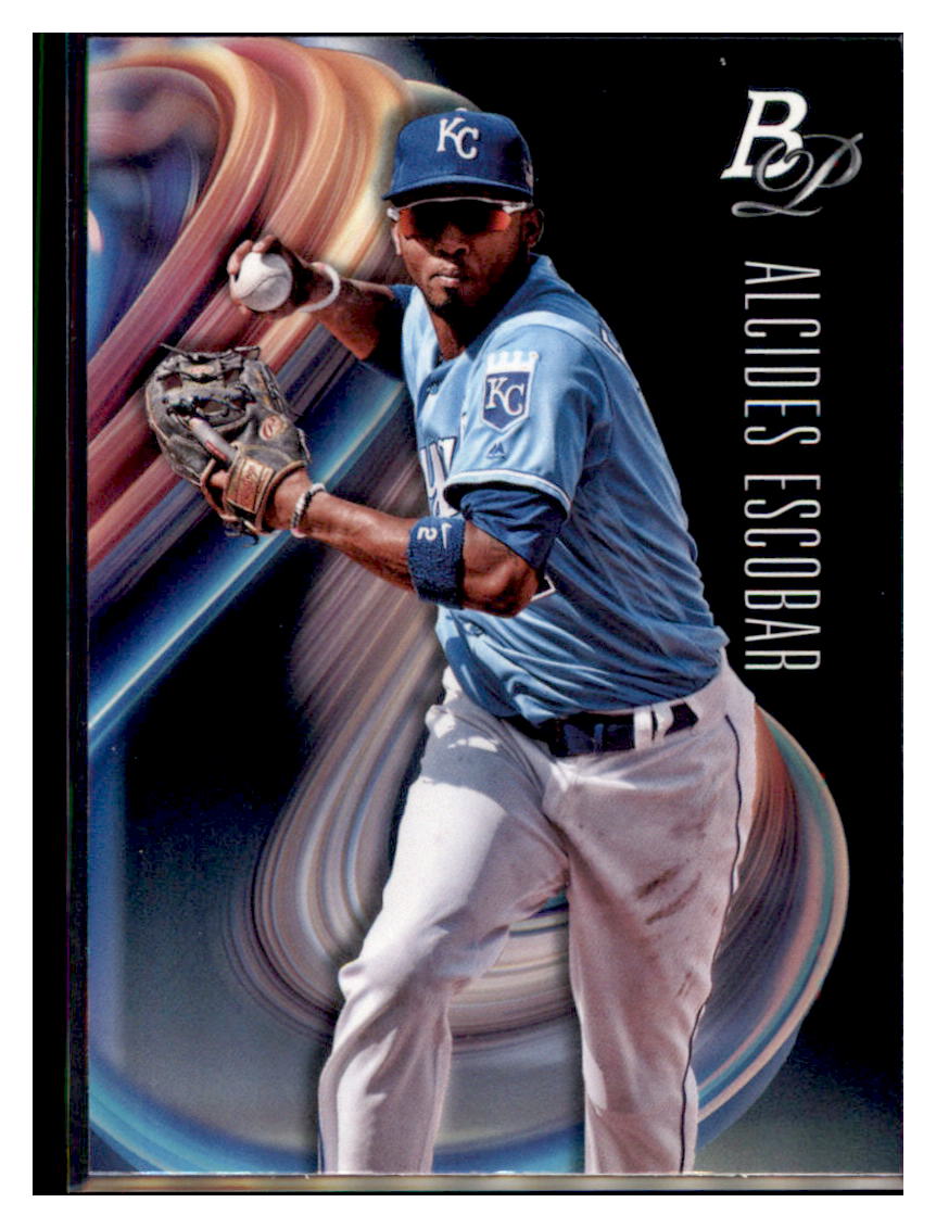 2018 Bowman Platinum Alcides Escobar Kansas City Royals #47 Baseball card   VSMP1BOV2 simple Xclusive Collectibles