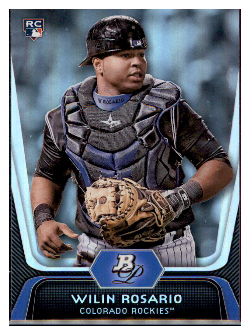 2012 Bowman Platinum Wilin Rosario Colorado Rockies #92 Baseball card VSMP1BOV2 simple Xclusive Collectibles