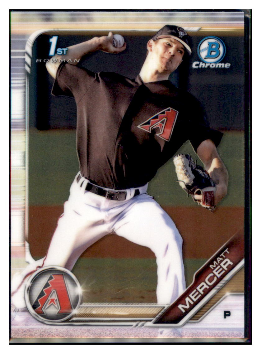2019 Bowman Chrome Matt Mercer Arizona Diamondbacks #53CP-7 Baseball
card VSMP1BOV2 simple Xclusive Collectibles