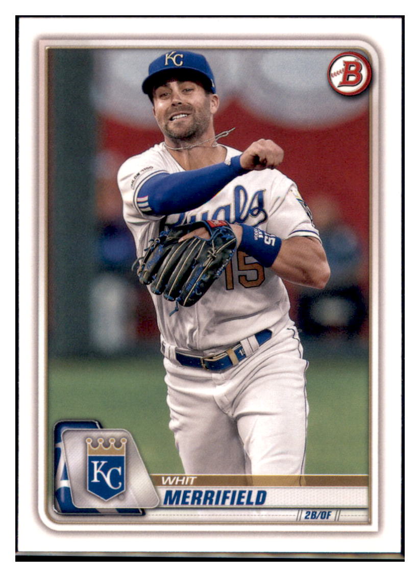 2020 Bowman Whit Merrifield    Kansas City Royals #37 Baseball card   VSMP1BOV2 simple Xclusive Collectibles