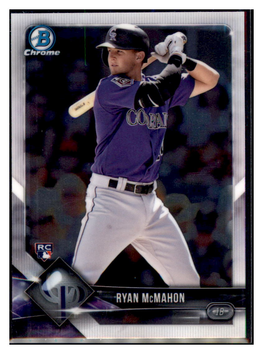 2018 Bowman Chrome Ryan McMahon Colorado Rockies #36 Baseball card   VSMP1BOV2 simple Xclusive Collectibles