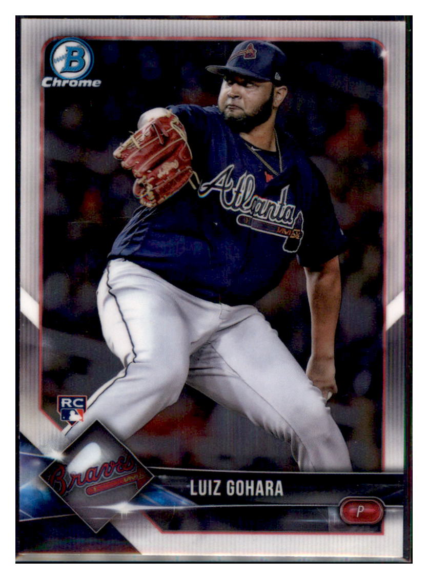 2018 Bowman Chrome Luiz Gohara Atlanta Braves #99 Baseball card   VSMP1BOV2 simple Xclusive Collectibles