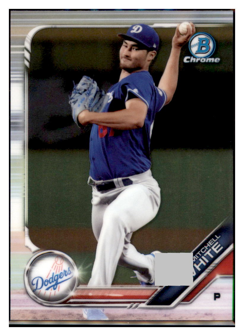 2019 Bowman Chrome Mitchell White Los Angeles Dodgers #BCP-172 Baseball
card VSMP1BOV2 simple Xclusive Collectibles