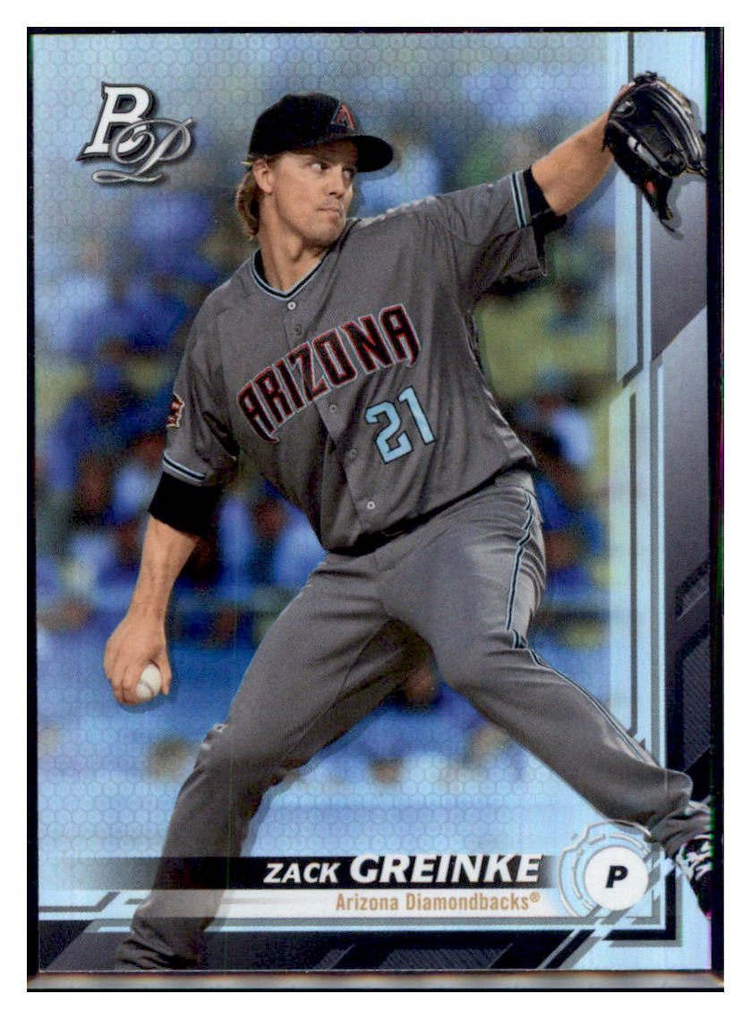 2019 Bowman Platinum Zack Greinke    Arizona Diamondbacks #32 Baseball
  card   VSMP1BOV2 simple Xclusive Collectibles   
