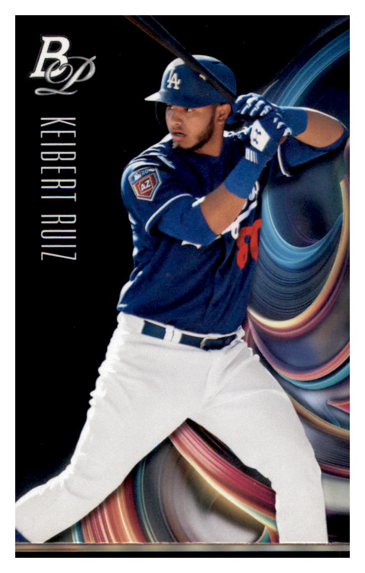 2018 Bowman Platinum Keibert Ruiz Los Angeles Dodgers #TOP-18 Baseball
card VSMP1BOV2 simple Xclusive Collectibles