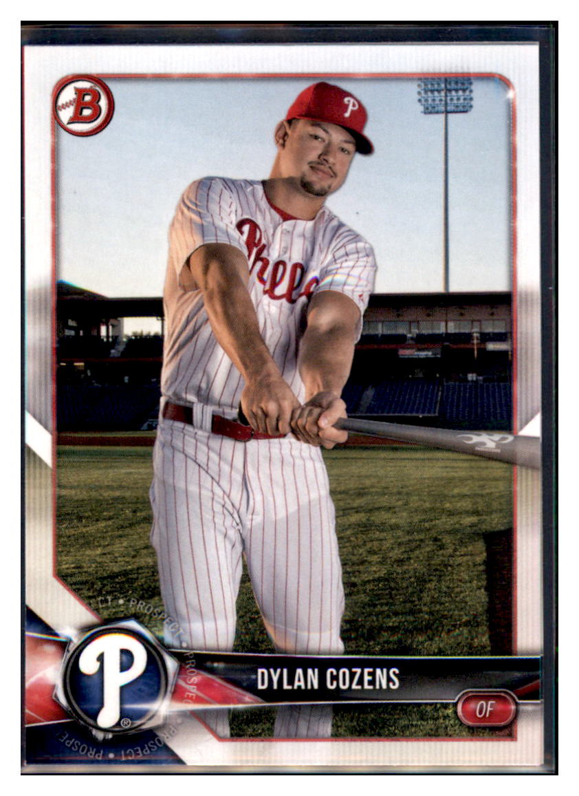 2018 Bowman Dylan Cozens Philadelphia Phillies #BP63 Baseball
  card   VSMP1BOV2 simple Xclusive Collectibles