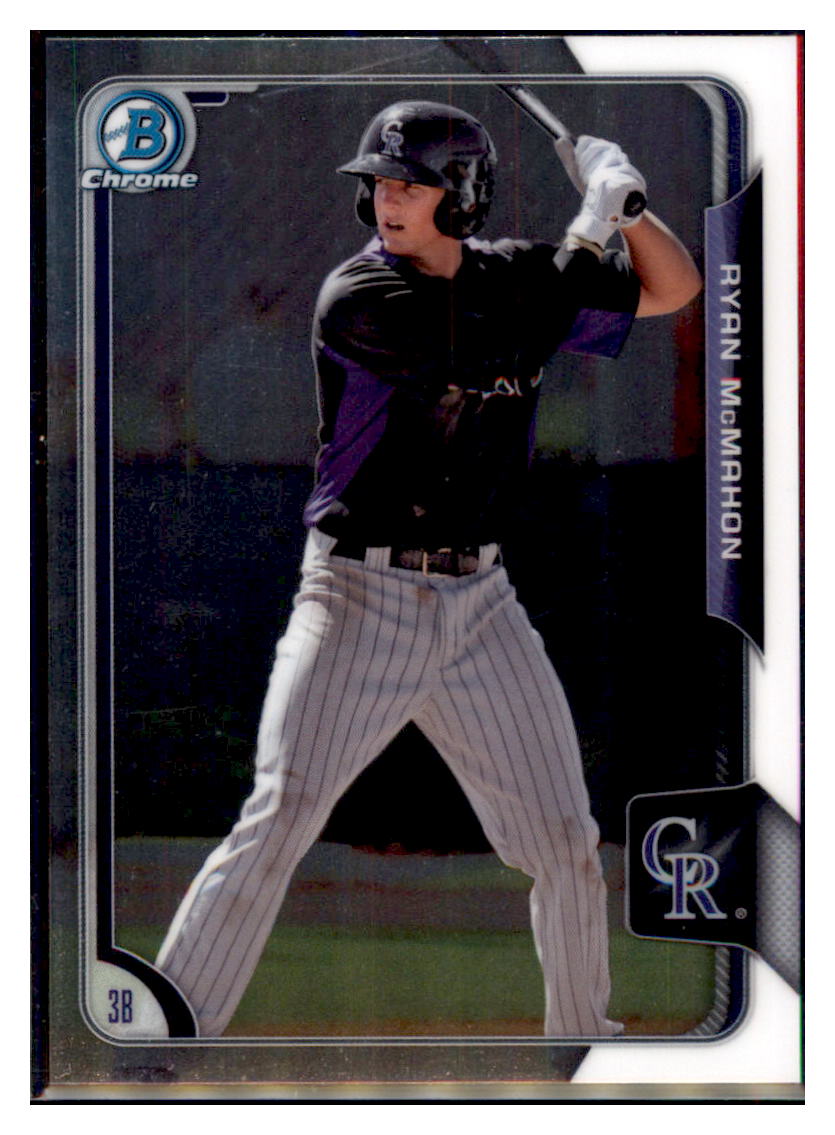2015 Bowman Ryan McMahon    Colorado Rockies #BCP114 Baseball
  card   VSMP1BOV2 simple Xclusive Collectibles