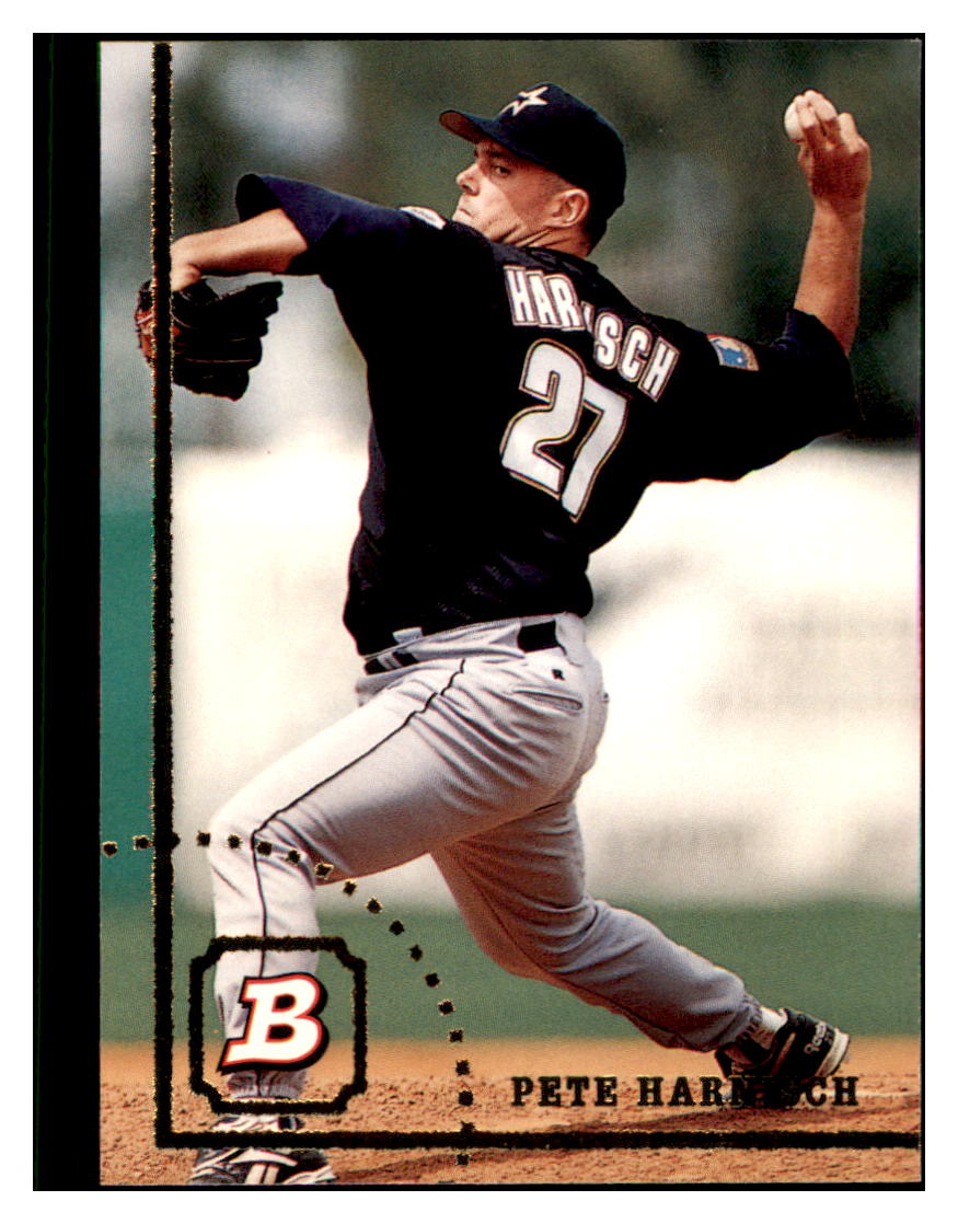1994 Bowman Pete
Harnisch Houston Astros Baseball Card
BOWV3 simple Xclusive Collectibles