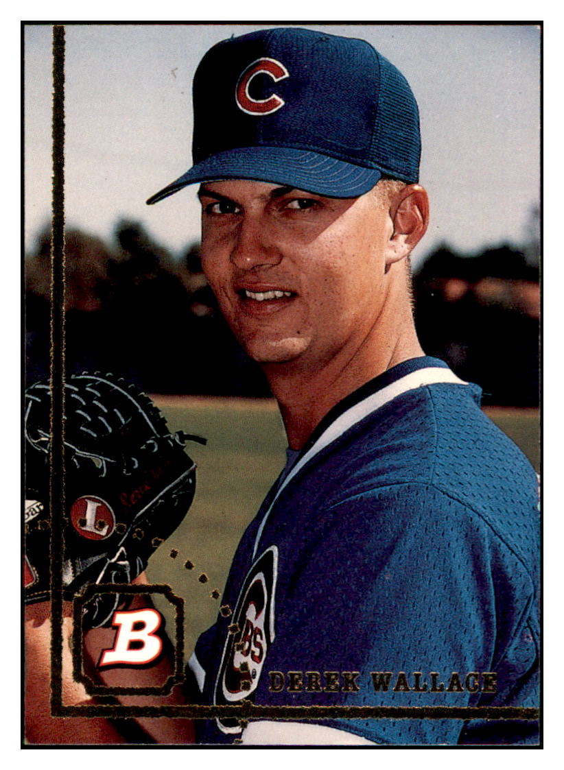1994 Bowman Derek Wallace Chicago Cubs Baseball Card BOWV3