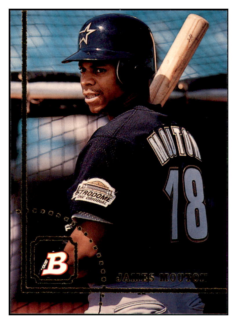 1994 Bowman James
Mouton Houston Astros Baseball Card
BOWV3 simple Xclusive Collectibles