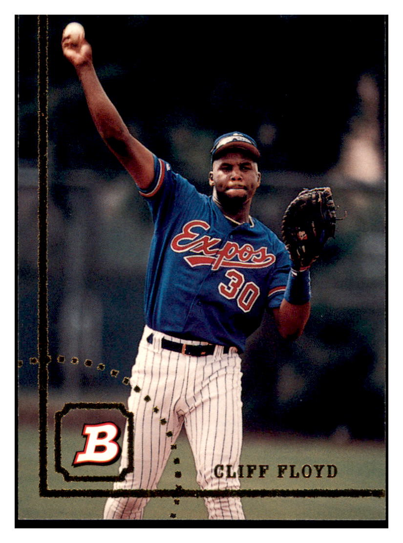 1994 Bowman Cliff Floyd Montreal Expos Baseball Card BOWV3 simple Xclusive Collectibles