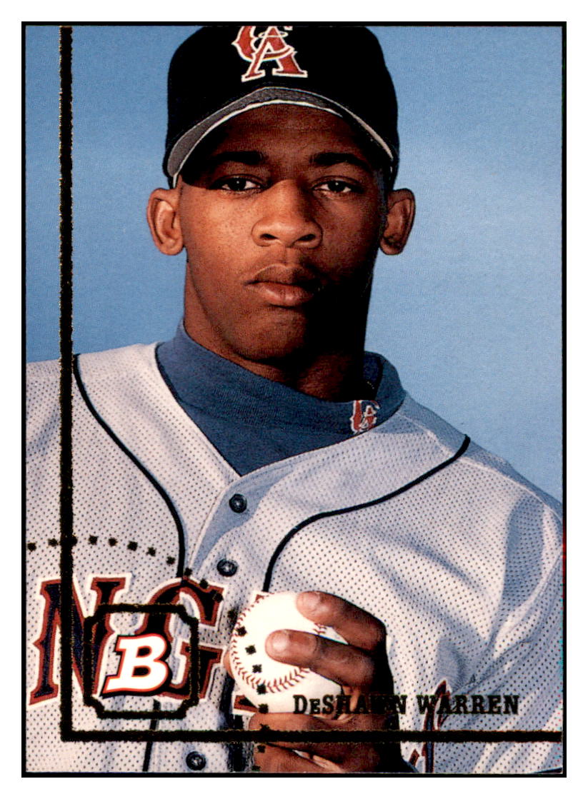 1994 Bowman DeShawn
  Warren   California Angels Baseball
  Card BOWV3 simple Xclusive Collectibles   