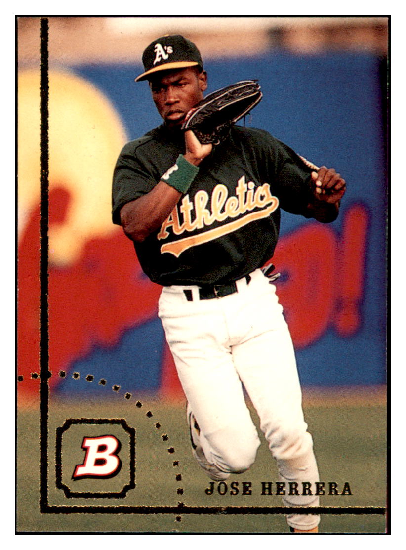 1994 Bowman Jose
  Herrera   RC Oakland Athletics Baseball
  Card BOWV3 simple Xclusive Collectibles