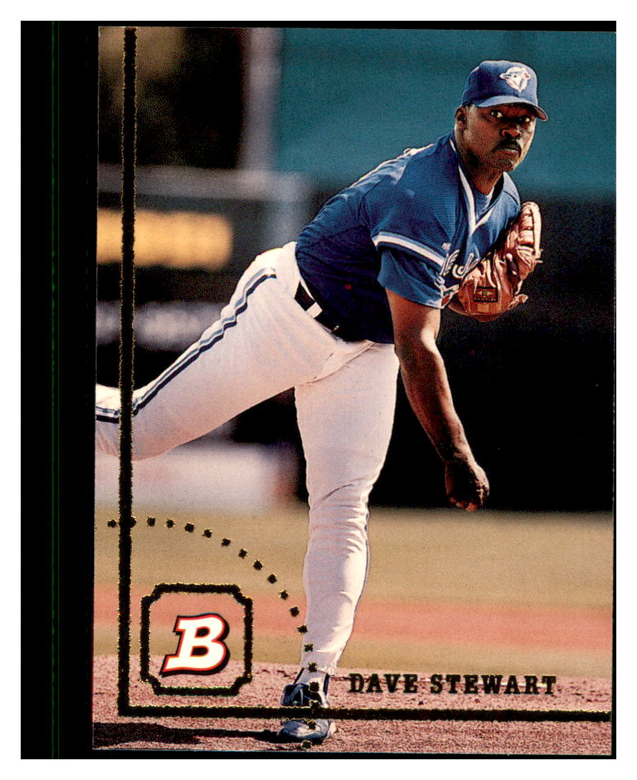 1994 Bowman Dave
  Stewart   Toronto Blue Jays Baseball
  Card BOWV3 simple Xclusive Collectibles   