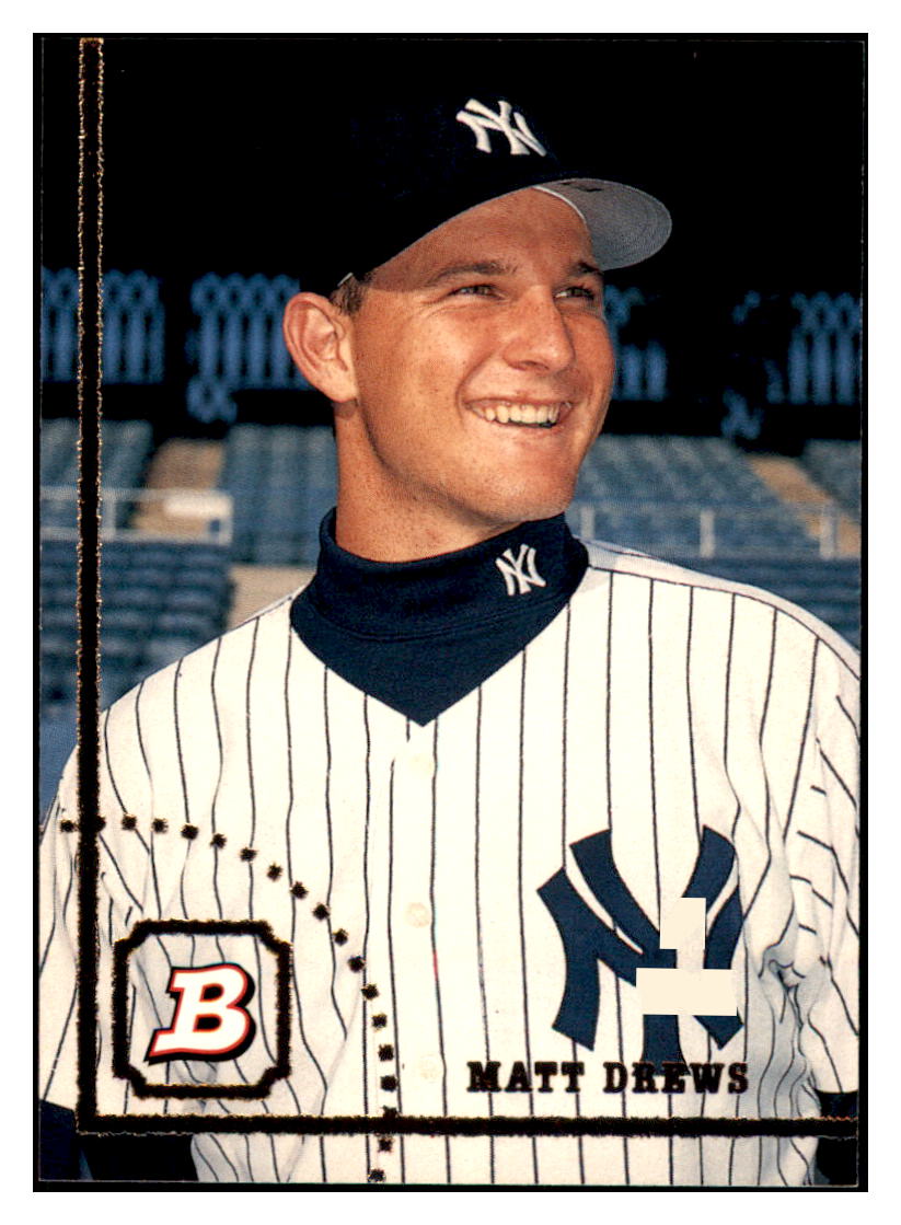 1994 Bowman Matt Drews   RC New York Yankees Baseball Card BOWV3 simple Xclusive Collectibles