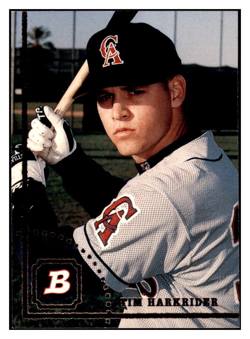 1994 Bowman Tim
Harkrider RC California Angels
Baseball Card BOWV3 simple Xclusive Collectibles