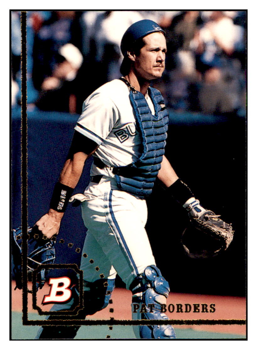 1994 Bowman Pat Borders Toronto Blue Jays Baseball Card BOWV3