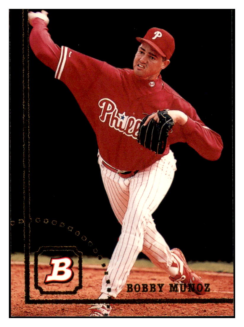 1994 Bowman Bobby Munoz Philadelphia Phillies Baseball Card BOWV3 simple Xclusive Collectibles