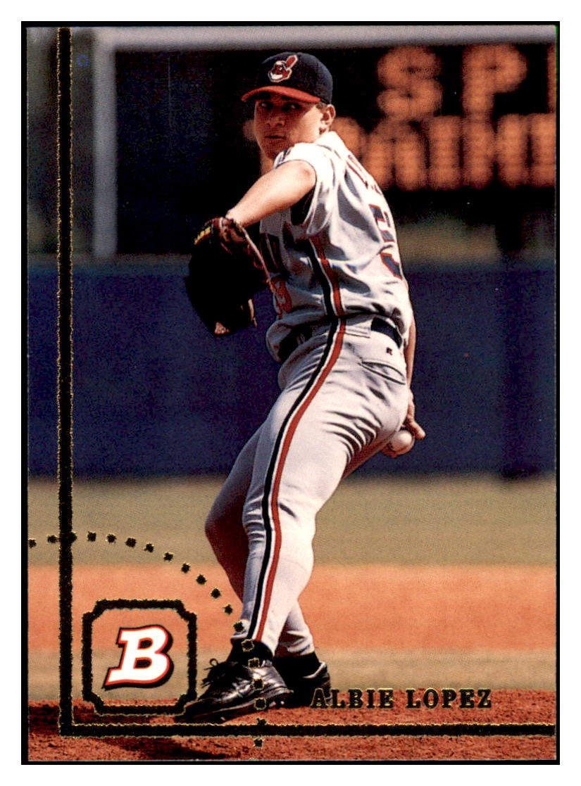 1994 Bowman Albie Lopez Cleveland Indians Baseball Card BOWV3 simple Xclusive Collectibles