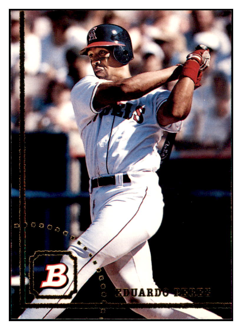 1994 Bowman Eduardo
  Perez   California Angels Baseball Card
  BOWV3 simple Xclusive Collectibles   