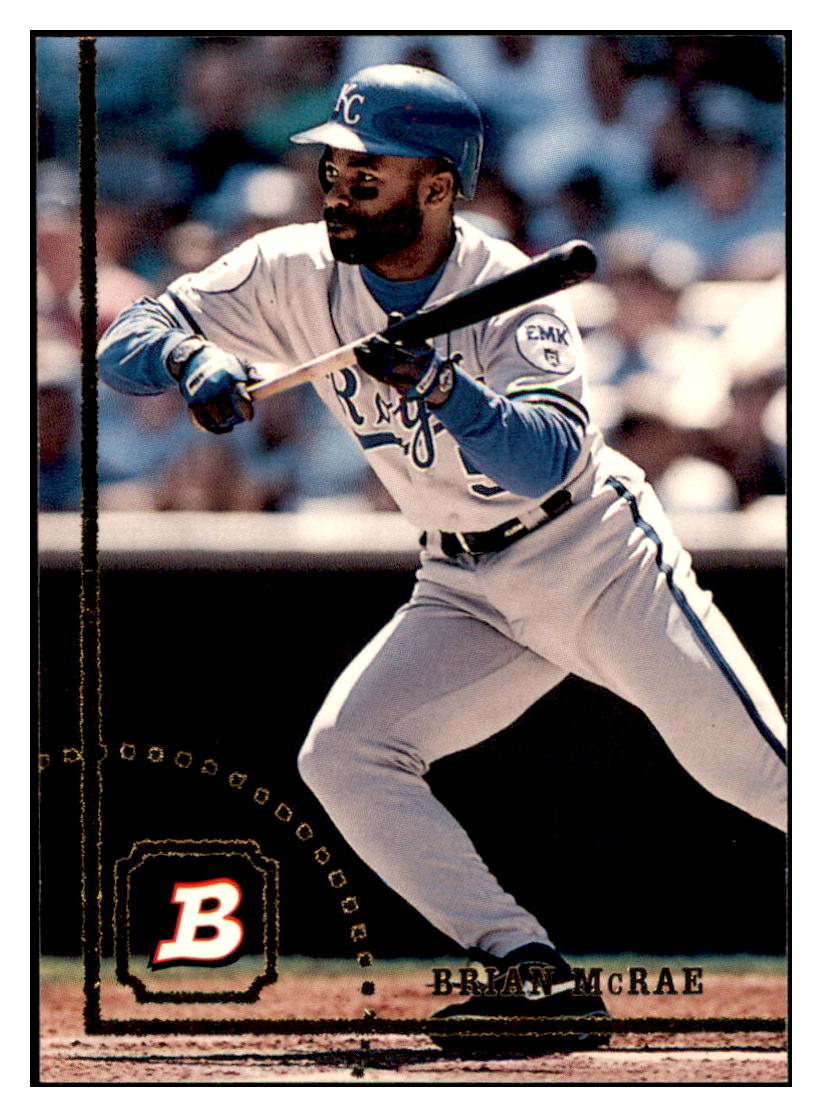 1994 Bowman Brian McRae   Kansas City Royals Baseball Card BOWV3 simple Xclusive Collectibles   