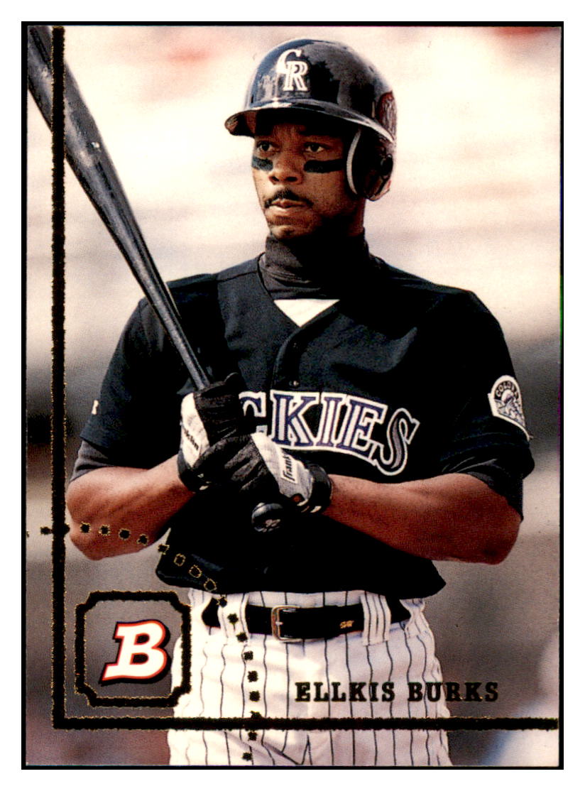 1994 Bowman Ellis Burks UER Colorado Rockies Baseball Card BOWV3 simple Xclusive Collectibles