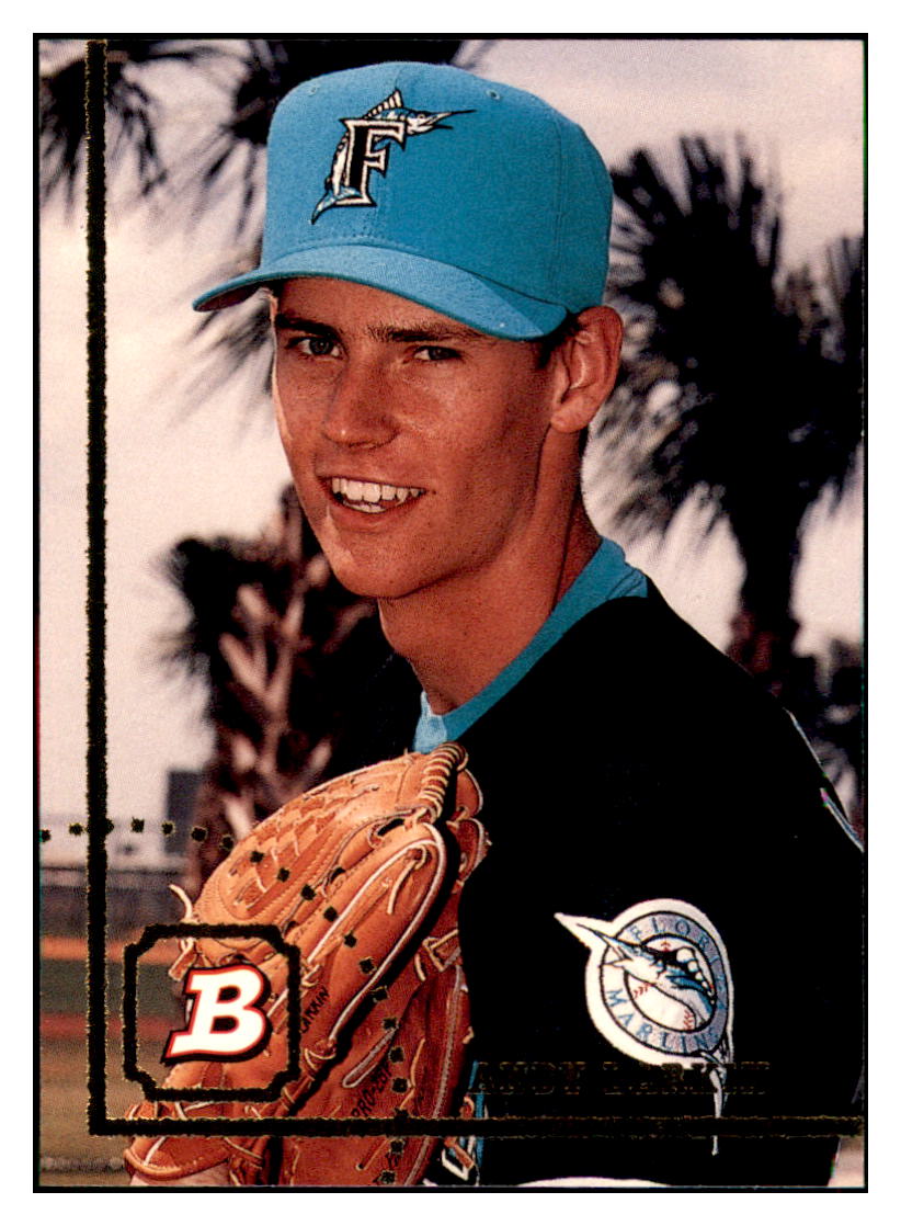 1994 Bowman Andy Larkin RC Florida Marlins Baseball Card BOWV3 simple Xclusive Collectibles
