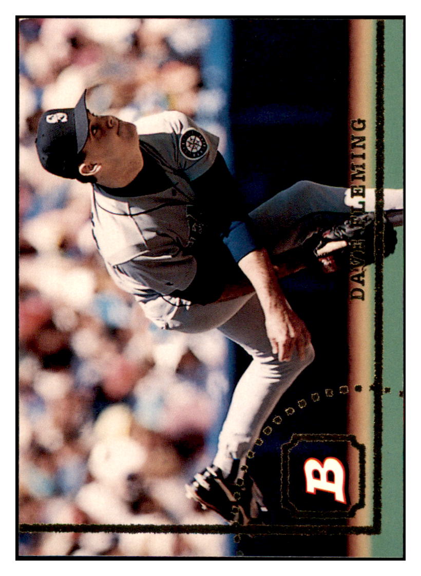 1994 Bowman Dave
  Fleming   Seattle Mariners Baseball
  Card BOWV3 simple Xclusive Collectibles