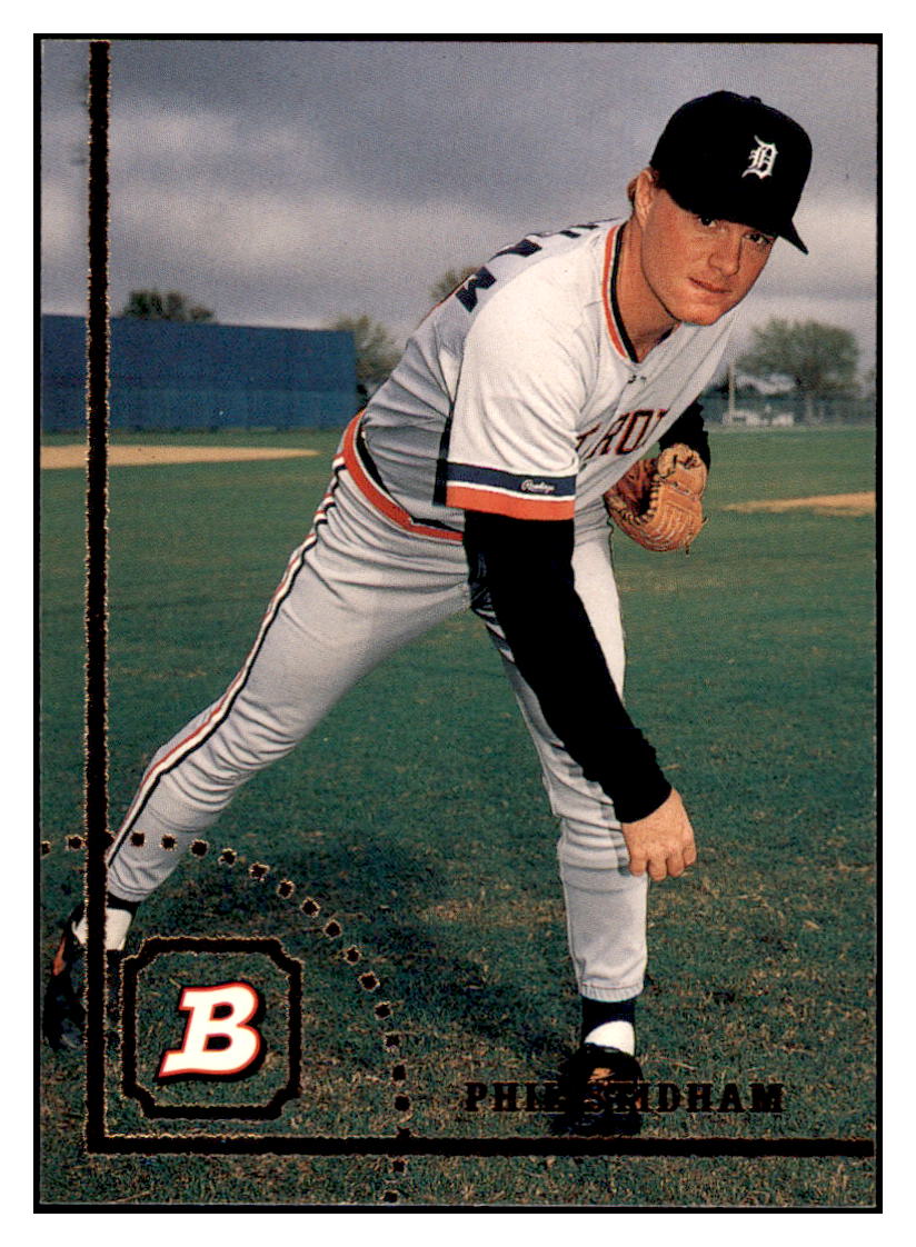 1994 Bowman Phil
Stidham RC Detroit Tigers Baseball
Card BOWV3 simple Xclusive Collectibles