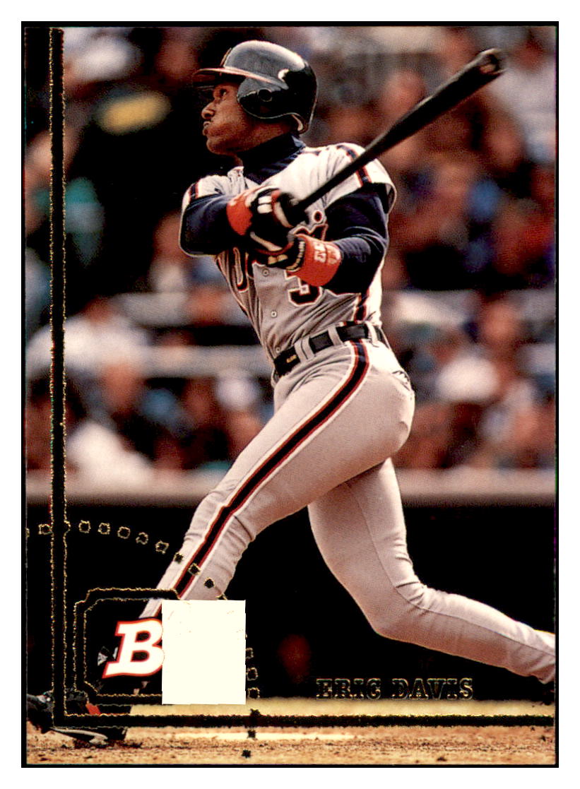 1994 Bowman Eric Davis Detroit Tigers Baseball Card BOWV3 simple Xclusive Collectibles