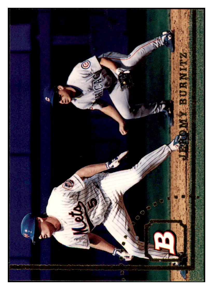 1994 Bowman Jeromy
  Burnitz   New York Mets Baseball Card
  BOWV3 simple Xclusive Collectibles