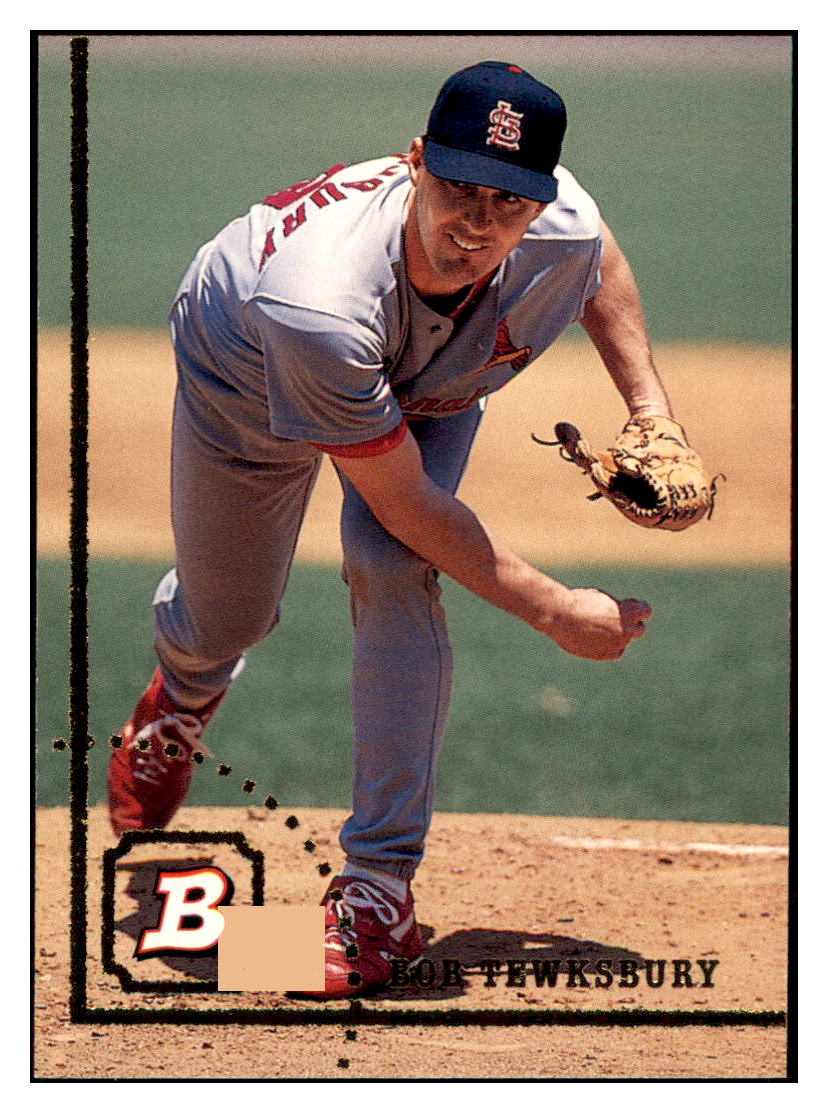 1994 Bowman Bob
Tewksbury St. Louis Cardinals
Baseball Card BOWV3 simple Xclusive Collectibles