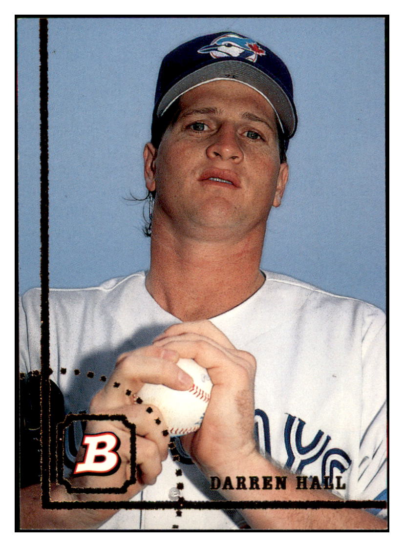 1994 Bowman Darren Hall RC Toronto Blue Jays Baseball Card BOWV3 simple Xclusive Collectibles