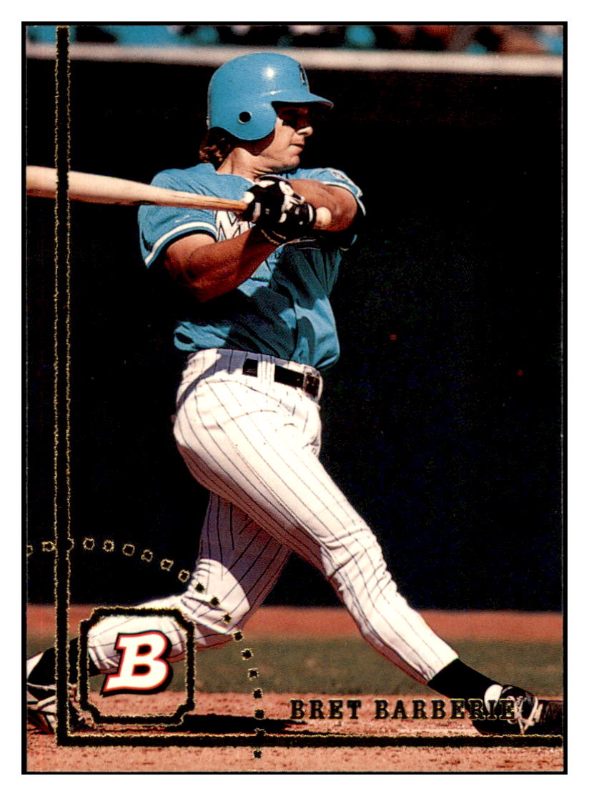 1994 Bowman Bret
Barberie Florida Marlins Baseball
Card BOWV3 simple Xclusive Collectibles