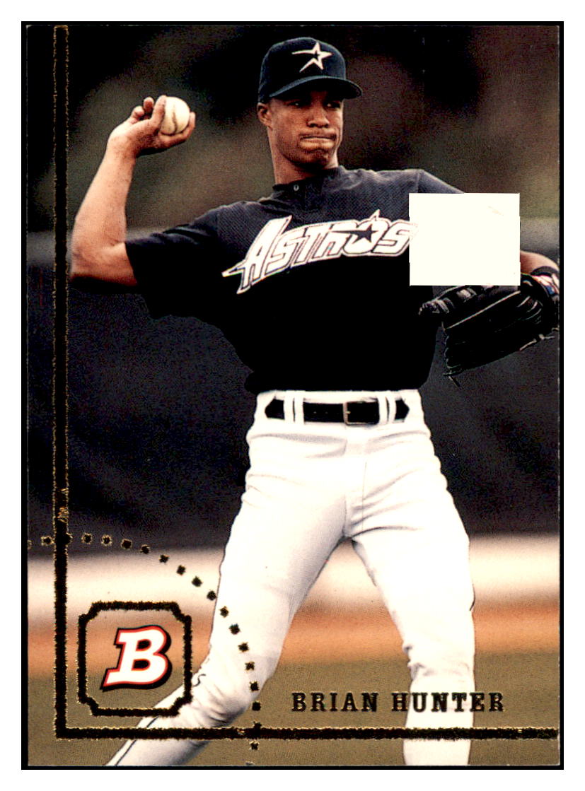 1994 Bowman Brian
  Hunter   Houston Astros Baseball Card
  BOWV3 simple Xclusive Collectibles   