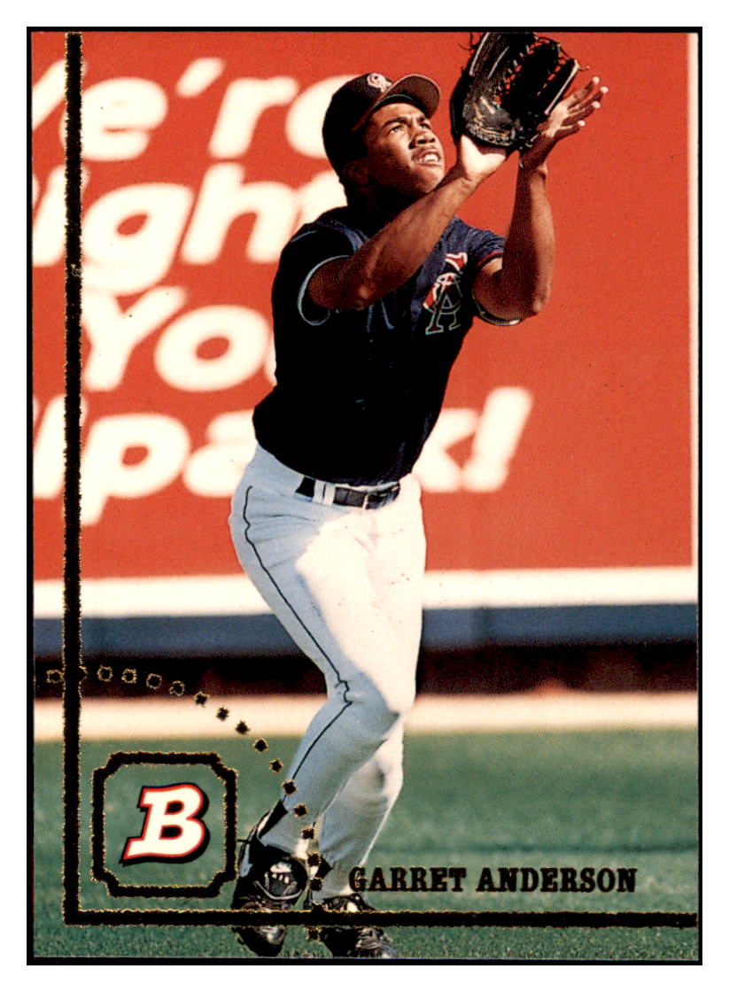 1994 Bowman Garret
Anderson California Angels Baseball
Card BOWV3 simple Xclusive Collectibles
