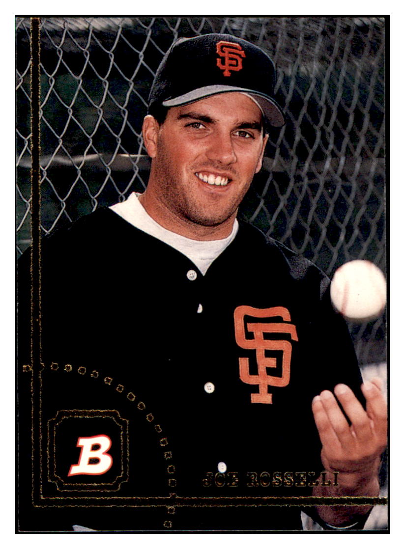 1994 Bowman Joe
Rosselli San Francisco Giants
Baseball Card BOWV3 simple Xclusive Collectibles