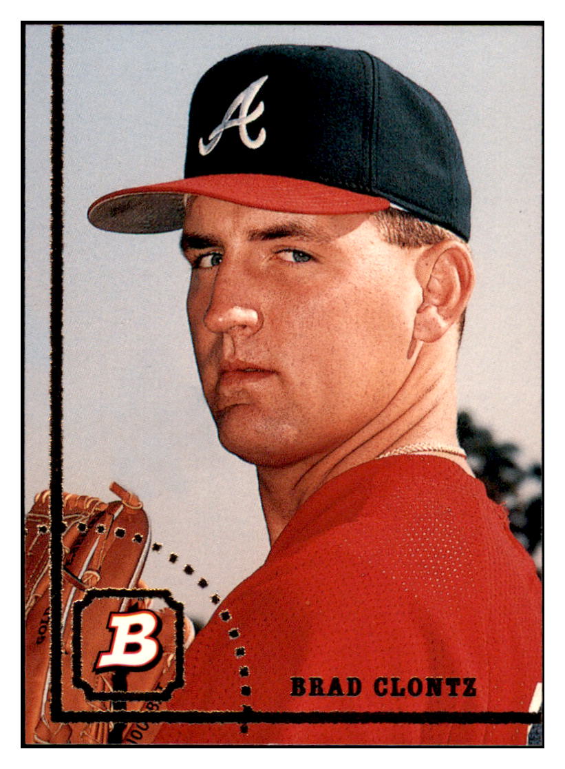 1994 Bowman Brad Clontz RC Atlanta Braves Baseball Card BOWV3 simple Xclusive Collectibles