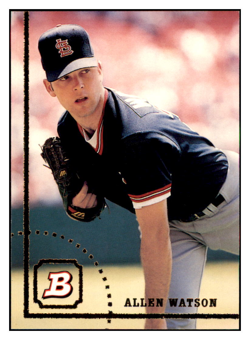 1994 Bowman Allen
Watson St. Louis Cardinals Baseball
Card BOWV3 simple Xclusive Collectibles