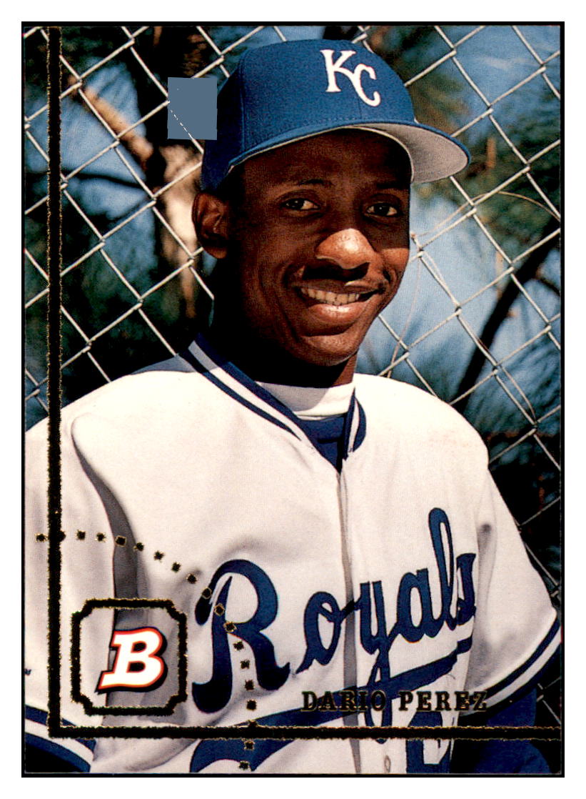 1994 Bowman Dario Perez   RC Kansas City Royals Baseball Card BOWV3 simple Xclusive Collectibles