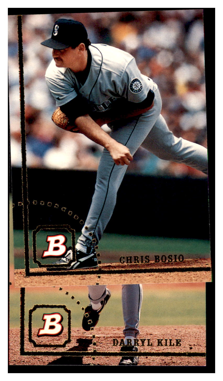 1994 Bowman Chris Bosio Seattle Mariners Baseball Card BOWV3 simple Xclusive Collectibles