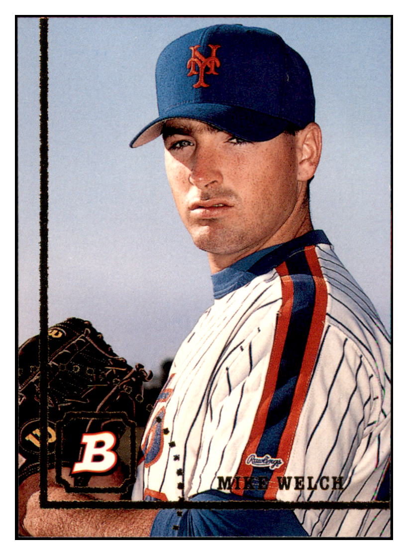1994 Bowman Mike Welch   New York Mets Baseball Card BOWV3 simple Xclusive Collectibles