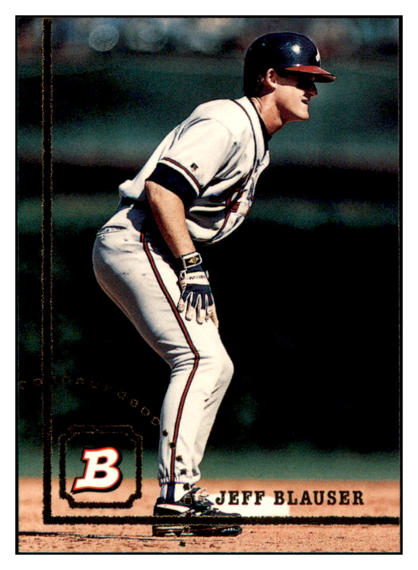 1994 Bowman Jeff, Blauser Atlanta Braves Baseball Card, BOWV3