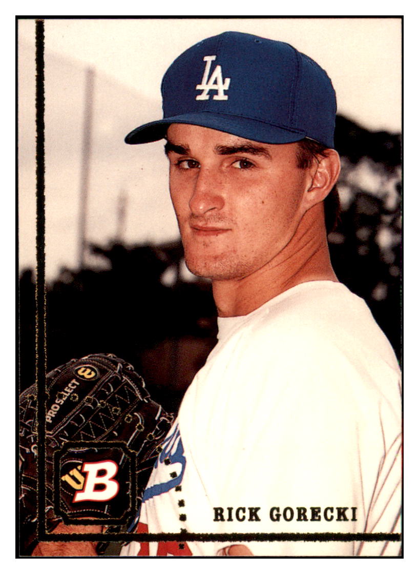 1994 Bowman Rick
Gorecki Los Angeles Dodgers Baseball
Card BOWV3 simple Xclusive Collectibles