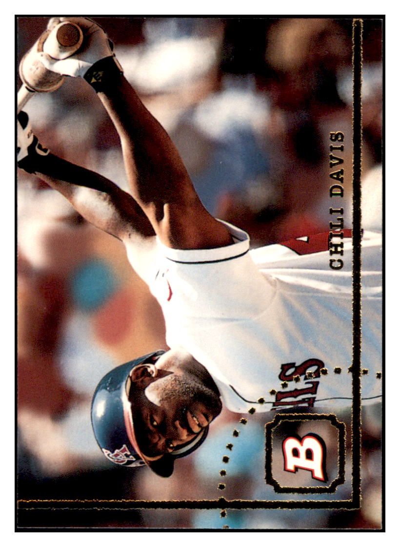 1994 Bowman Chili Davis California Angels Baseball Card BOWV3 simple Xclusive Collectibles