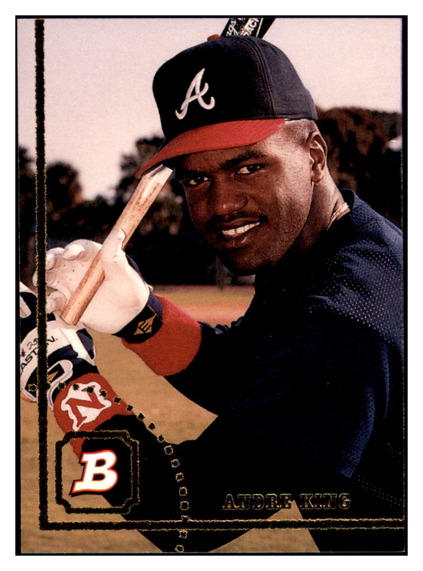1994 Bowman Andre King RC Atlanta Braves Baseball Card BOWV3 simple Xclusive Collectibles