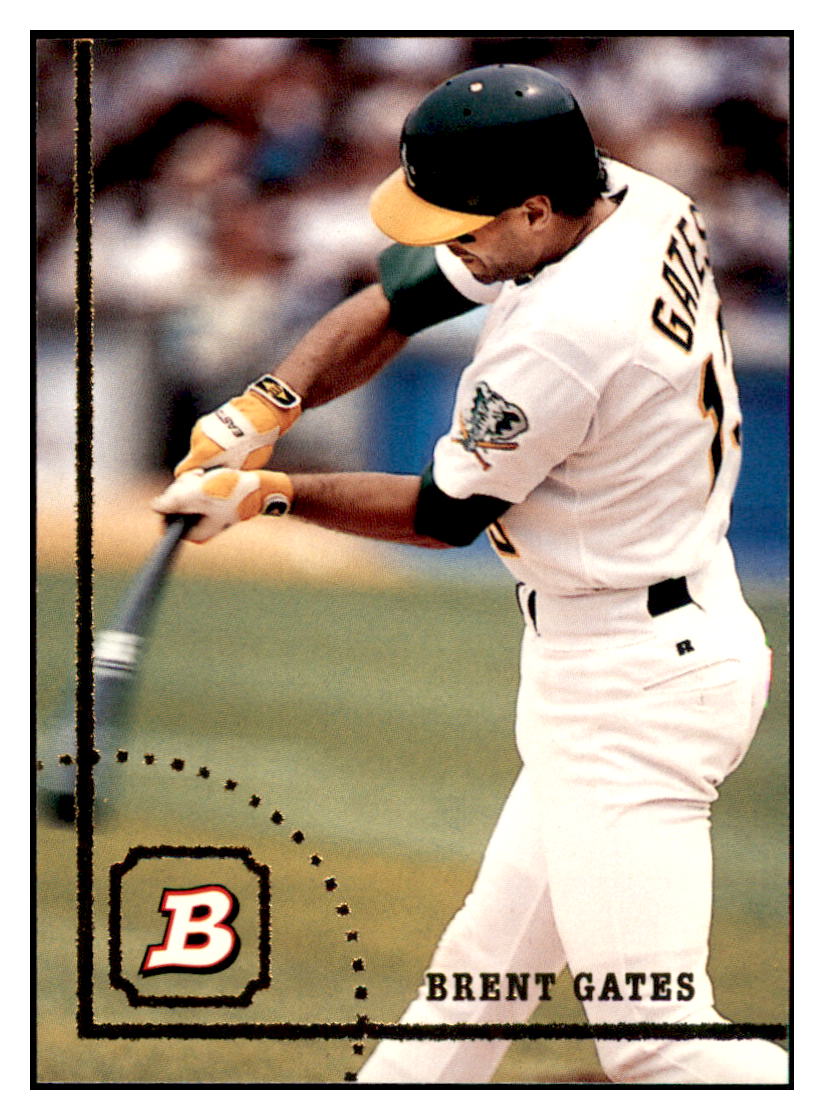 1994 Bowman Brent Gates Oakland Athletics Baseball Card BOWV3 simple Xclusive Collectibles