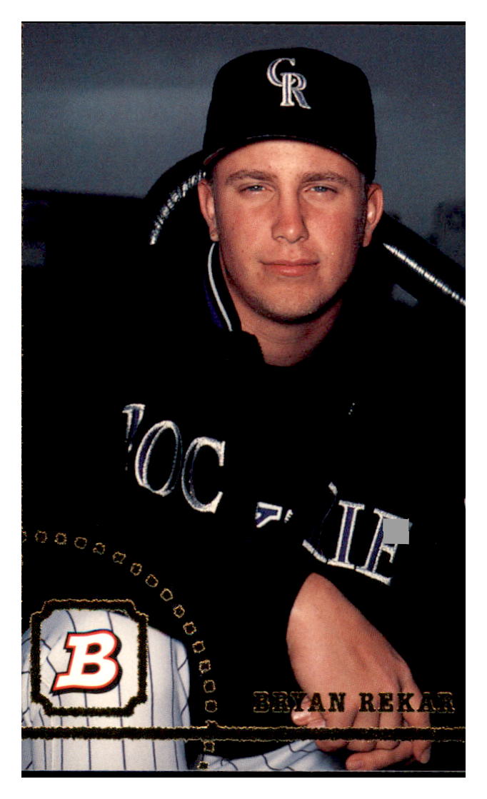 1994 Bowman Bryan Rekar RC Colorado Rockies Baseball Card BOWV3 simple Xclusive Collectibles