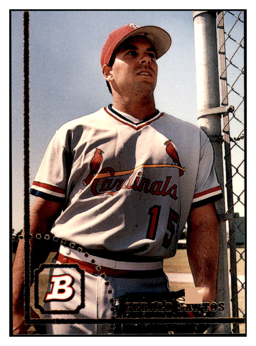 1994 Bowman Gerald
  Santos   RC St. Louis Cardinals
  Baseball Card BOWV3 simple Xclusive Collectibles